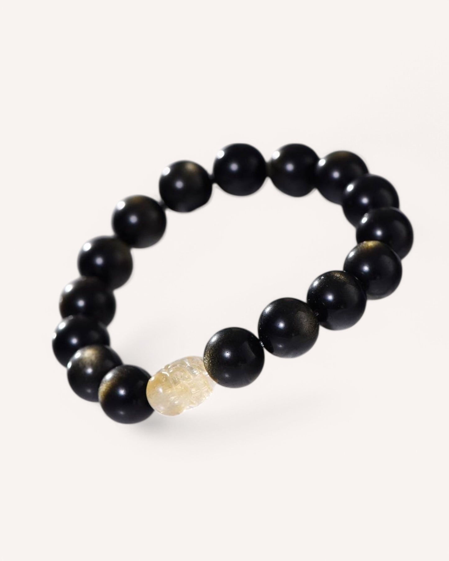 Couples Bracelet for Prosperity & Protection – Golden Obsidian & Citrine Set