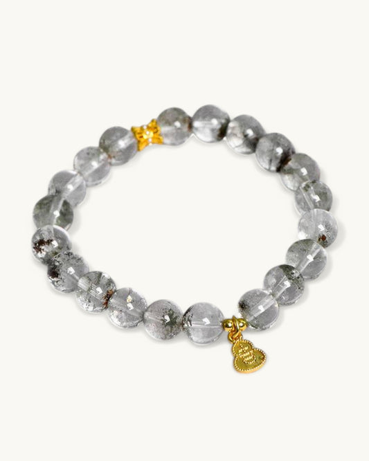 Green Phantom healing bracelet designed for growth, clearing energy blockages, and enhancing inner strength