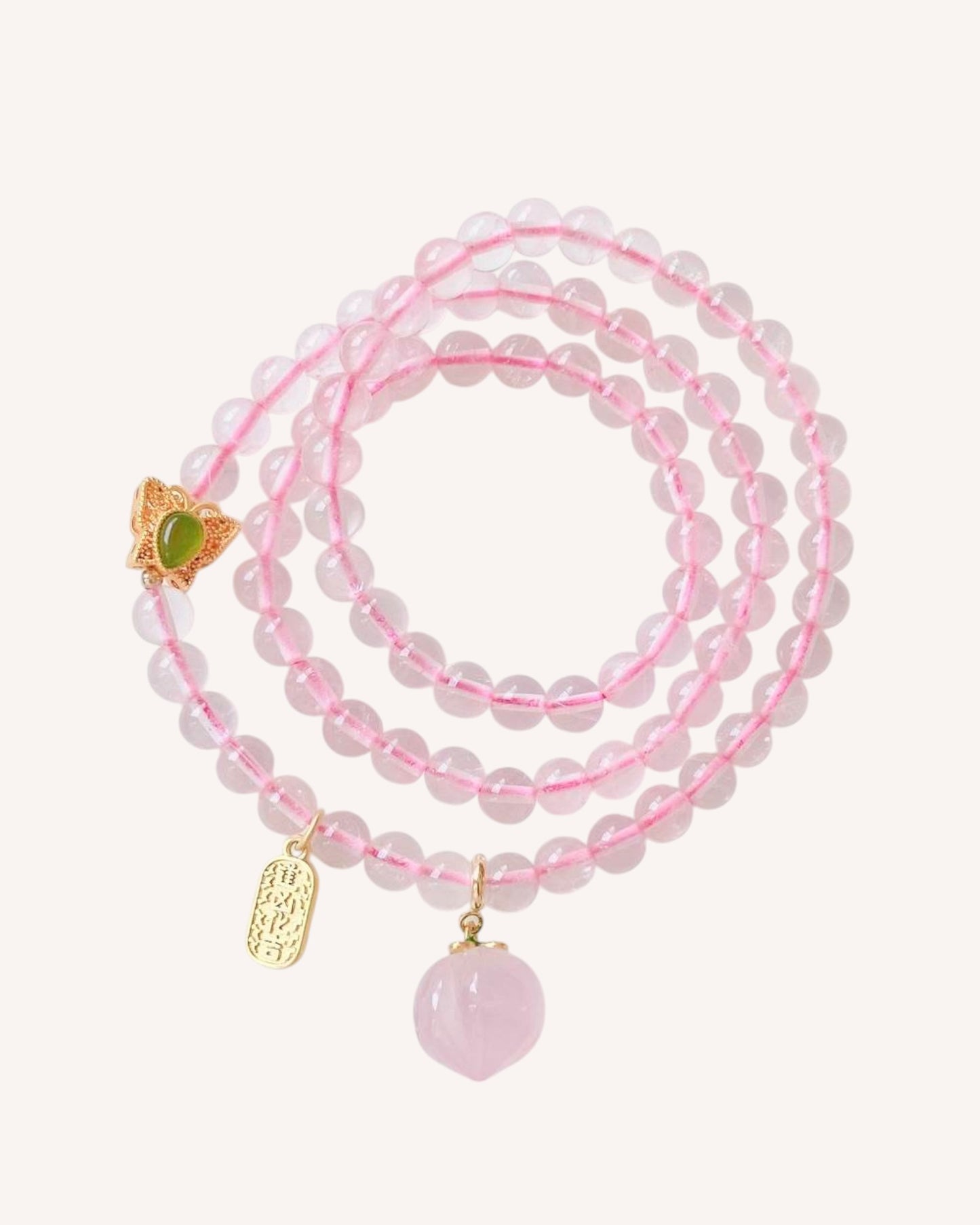 rose-quartz-multi-layer-love-healing-bracelet-flat